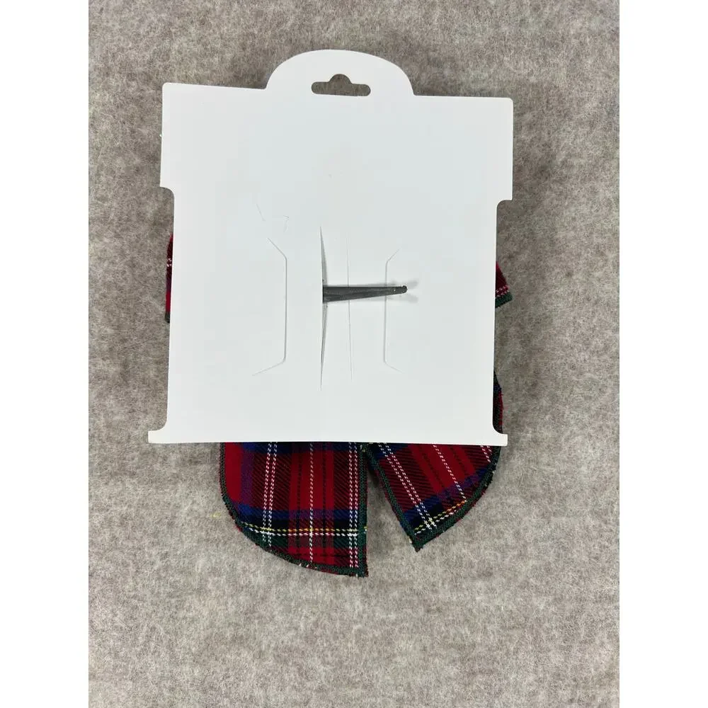 Beloved Bairn Bows Christmas Plaid Midi Beloved on Clip Red Tartan